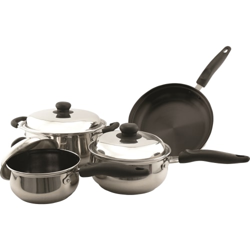 Empire Classic Stainless Steel 7-Piece Nonstick Cookware Set